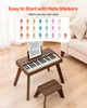 SucceBuy Kinder-Keyboard mit 37 Tasten, Digitalpiano aus Produktbild-Vorschau 6