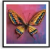 Gerahmtes Poster - Schwarzer Rahmen - Schmetterling bunt Produktbild-Vorschau 1