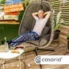 CASARIA® Fauteuil suspendu gris avec coussin structure Voir les images du produit 5