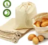 com-four® 12x Zuziehbeutel aus Baumwolle - Produktbild-Vorschau 2