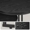 Fortena Couchtisch 2er Set Rund Schwarz Eiche Optik Produktbild-Vorschau 6