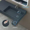 doporro Lavabo Bagno Sospeso Lavabo da Appoggio Anteprima dell’immagine prodotto 4