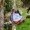 XXL 2 Personen Hängematte Regenbogen Bunt Gestreift Produktbild-Vorschau 7