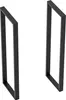 Two black metal table legs are shown against a white background. Produktbild-Vorschau