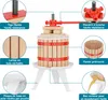 Wiltec Kit Presse à fruits avec 3 torchons – 370 x 370 x Voir les images du produit 6