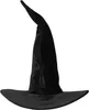 Cappello da strega di Halloween nero 60 cm - taglia unica Anteprima dell’immagine prodotto 2