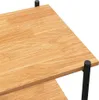 vidaXL 3-stöckiges Regal Schwarz und Eiche 80 x 40 x 92 cm Produktbild-Vorschau 6
