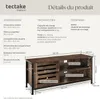 Meuble pour téléviseur Galway 110x41,5x50,5cm - Bois foncé Voir les images du produit 6