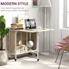 A modern folding dining table set up in a room with a laptop, books, and a globe. Produktbild-Vorschau
