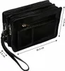 Herren echt Leder Handgelenktasche Herrenhandtasche Reise Produktbild-Vorschau 5