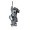 A side view of a grey miniature model of a Warhammer 40k Ork Meganob. Náhled obrázku produktu