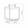 Lanterna Visor Solare a Led da 3,5w a batteria, IP54 Bianco Anteprima dell’immagine prodotto 4