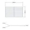 Edelstahl Grillrost 45x26,5cm aus Europäischem Edelstahl, Produktbild-Vorschau 4