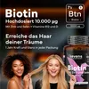 Biotin Tabletten 10000 mcg mit Zink Selen B12 365 Tabletten Produktbild-Vorschau 2