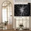 A collage showing a full-length mirror and close-ups of broken mirrors to demonstrate shatterproof features. Produktbild-Vorschau