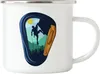 Klettern Emaille Tasse Kletterer Berge Hügel Felsen Gipfel Produktbild-Vorschau 1