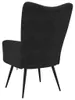 vidaXL Relax kreslo Black Velvet Náhľad obrázku produktu 4