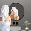 Spiegel Rund 50 cm Schwarz mit Aluminiumrahmen Wandspiegel Produktbild-Vorschau 7