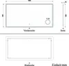 Badspiegel mit Schminkspiegel 160×80cm Produktbild-Vorschau 9