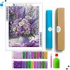 ARTULIO Diamond Painting Set - Lila Blumenstrauß im Produktbild-Vorschau 2