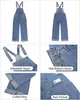 Damen Jeans Latzhose Locker Bequem Modisch Blau S Produktbild-Vorschau 6