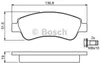Bosch Bremsbelagsatz, Scheibenbremse  0 986 494 027 Produktbild-Vorschau 1