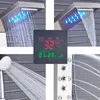 Linuode 2021 Neu Luxus Schwarz / Gebürstet Bad Dusche Produktbild-Vorschau 5