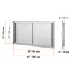 VEVOR porta di accesso al barbecue, 1067 x 534 mm, doppia Anteprima dell’immagine prodotto 8