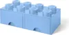 LEGO Aufbewahrungsbox 8 mit Schubladen - hellblau Produktbild-Vorschau 3