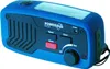 A blue and black portable solar dynamo radio with a flashlight. Náhľad obrázku produktu