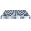 vidaXL Gelenkarmmarkise 350 cm Blau/Weiß Produktbild-Vorschau 1