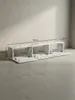 Technische Zeichnung des TV-Schranks mit genauen Maßen: 160 cm Breite, 30 cm Höhe und 30 cm Tiefe, ideal für die Planung des Wohnbereichs._#sku_SAFWL6.864# Produktbild-Vorschau