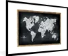 MuchoWow® MuchoWow® Gerahmtes Poster Weltkarte - Wandtafel Produktbild-Vorschau 1
