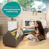 Alavya Home Bücherregal COMET Holz Grau – Fahrbares Regal Produktbild-Vorschau 3