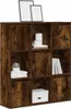 vidaXL Regál na knihy smoke oak 89x24x101,5 cm materiál na Náhľad obrázku produktu 2