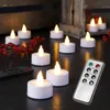 LED Teelichter 10er Set mit Fernbedienung Timer Dimmbar Produktbild-Vorschau 3