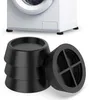 ECENCE Schwingungsdämpfer Waschmaschine 4er Set Schwarz Produktbild-Vorschau 1