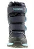 A close-up front view of a single blue Kappa winter boot for children. Produktbild-Vorschau