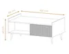 AX LIVING Couch Tisch Acaddo – 100 cm Breite, Modern in Produktbild-Vorschau 2