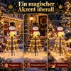 Schneemann Solar Gartenstecker, Weihnachtsdeko für Garten Produktbild-Vorschau 4