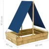 Pieskovisko so strechou 80x60x97,5 cm impregnované Náhľad obrázku produktu 6