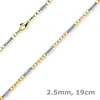 2-5mm-Monte-Carlo-Armband-aus-585-Gold-bicolor-19cm Produktbild-Vorschau