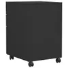 vidaXL Aktenschrank mit Rollen Anthrazit 39x45x60 cm Stahl Produktbild-Vorschau 3