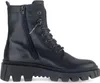 A black leather lace-up boot with a thick sole is shown against a white background. Náhled obrázku produktu