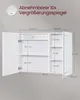 Wandschrank mit Spiegel und LED-Beleuchtung, Produktbild-Vorschau 4