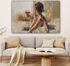 MuchoWow© Leinwand Bilder 120x80 cm - Design: Frau mit Produktbild-Vorschau 6