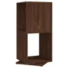 A brown wooden cube shelf unit with an open section. Anteprima dell’immagine prodotto