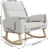 ProximaX Mid-Century Modern gepolsterter Schaukelstuhl mit Produktbild-Vorschau 7
