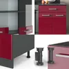 Kuchyňský kout Vicco R-Line Červená/antracitová s vysokým Náhled obrázku produktu 5