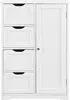 [en.casa]® Kúpeľňová skrinka, biela – 81 x 55 x 30 cm – Náhľad obrázku produktu 3
